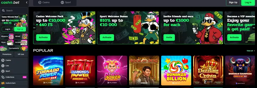 CashoBet casino preview
