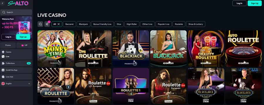 SpinAlto casino preview