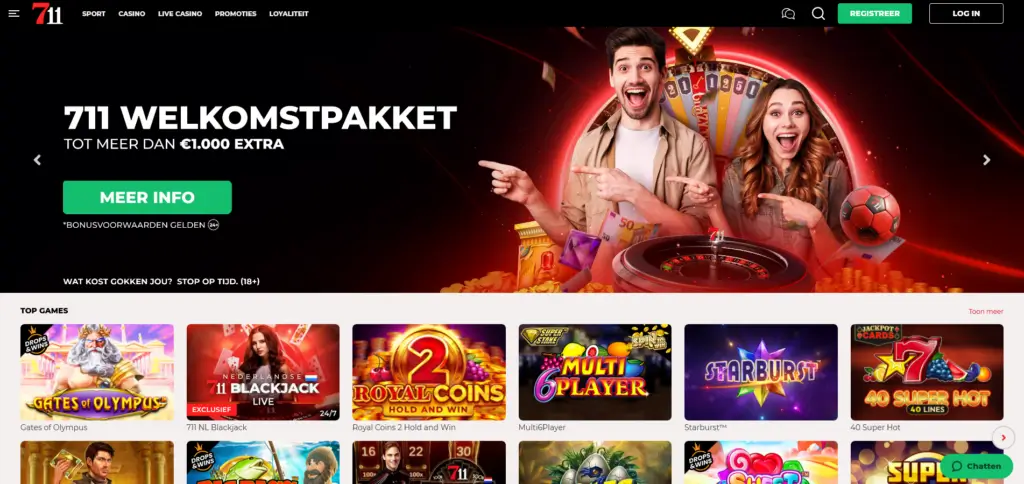 711 Casino account tijdelijk sluiten of definitief verwijderen