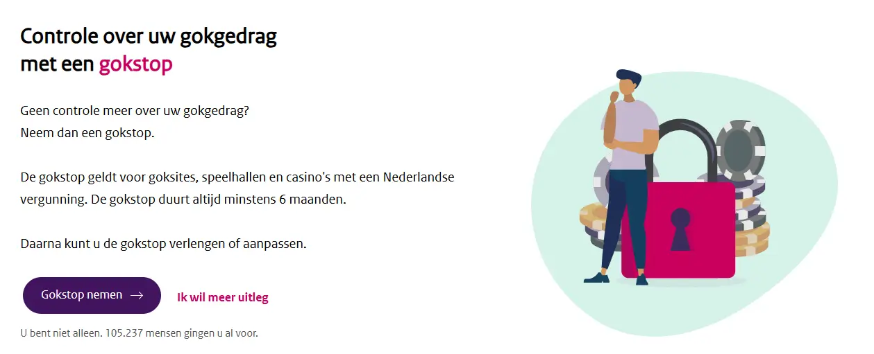 Aantal spelers met gokstop blijft stijgen