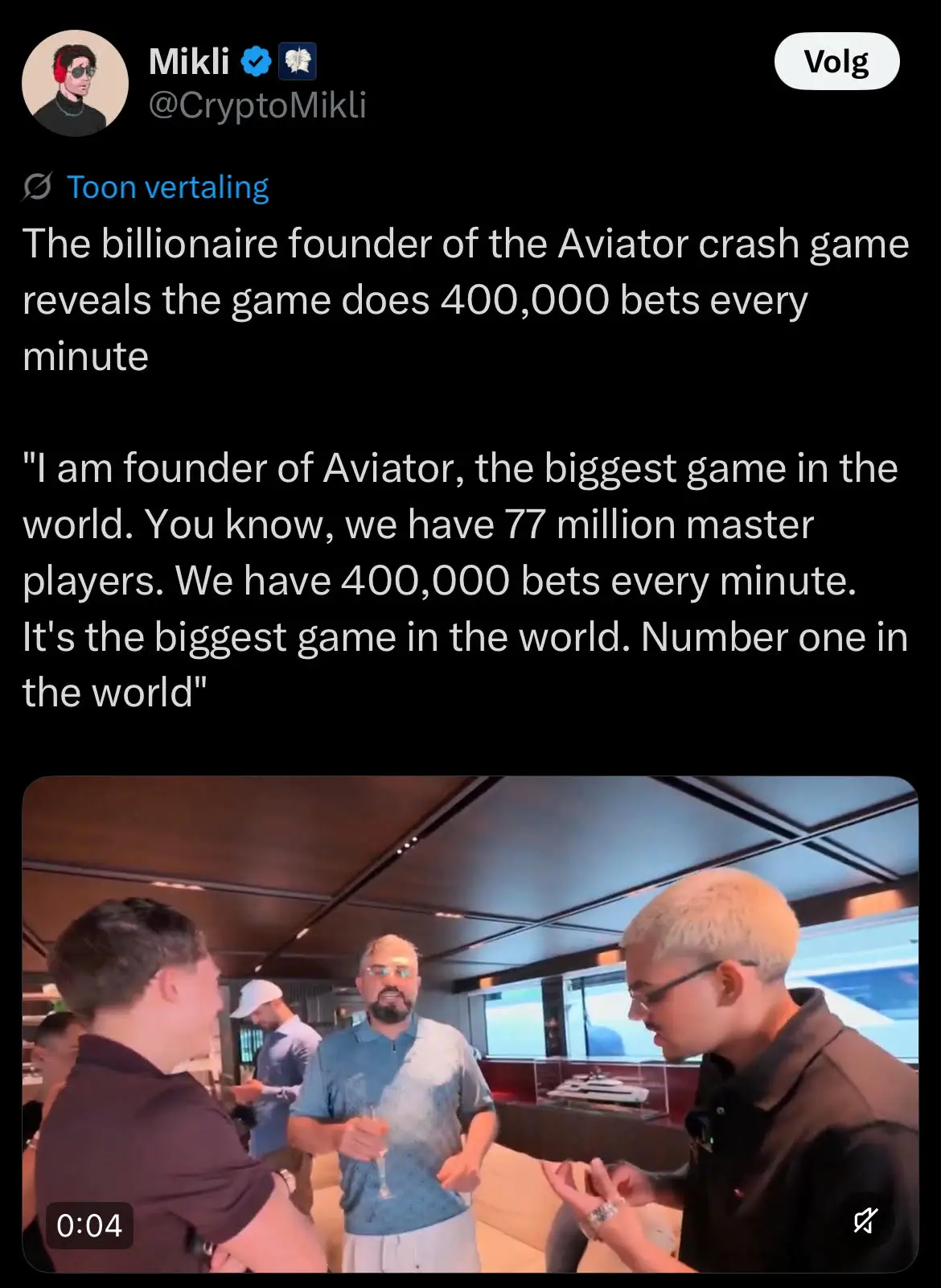 Aviator Founder Tells Neon: "400,000 Bets Every Minute"