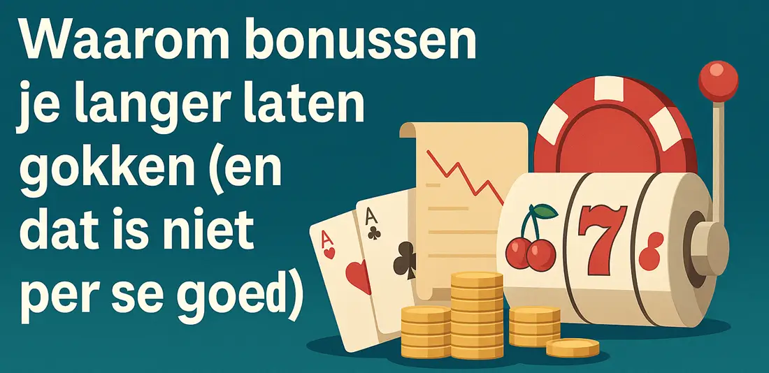 Waarom bonussen je langer laten gokken (en dat is niet per se goed)