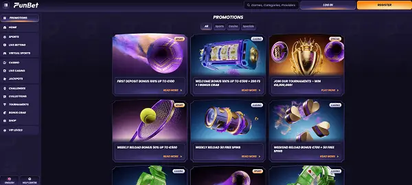 Bonussen en promoties van funbet casino img