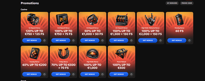 Bonussen en promoties van gxbet casino