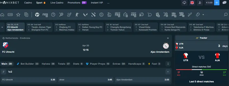Monixbet sportsbook screenshot img