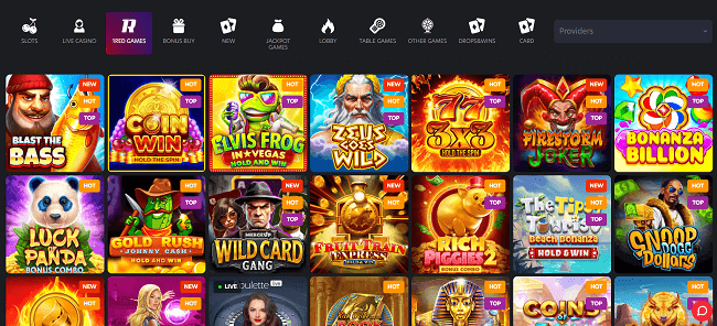 Spelaanbod van 1Red casino