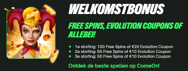 Welkomstbonus comeon