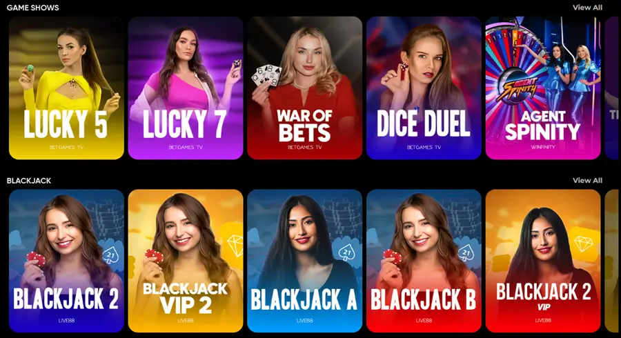 catspins livecasino screenshot