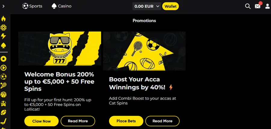 catspins promoties