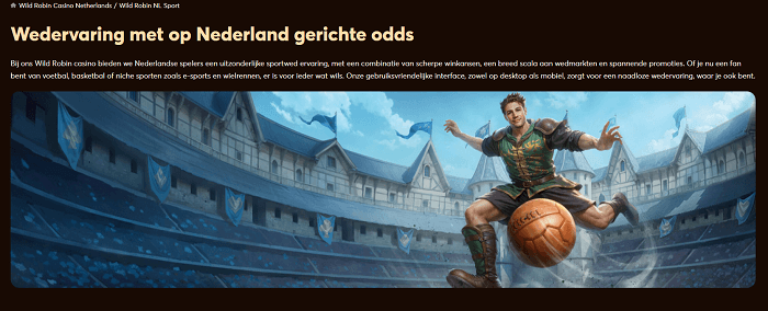 sportsbook van wild robin casino