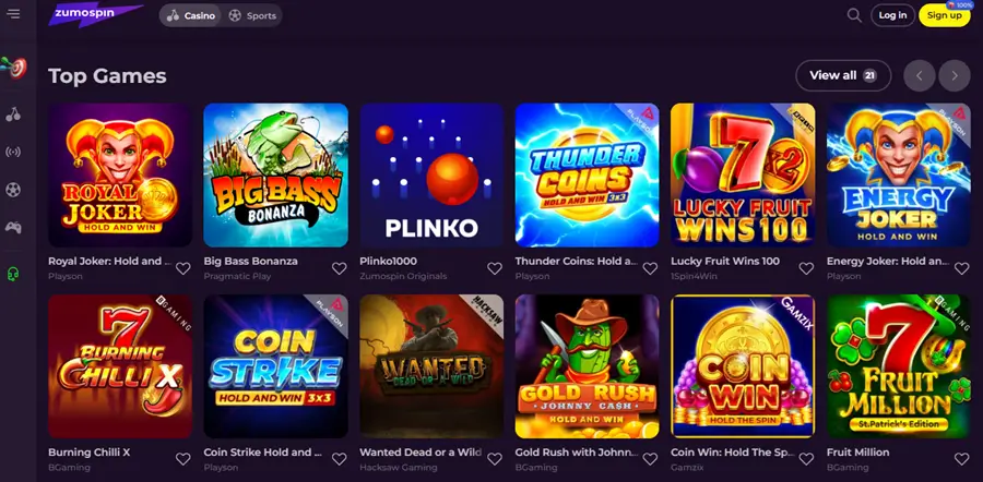 zumospin gokkasten screenshot