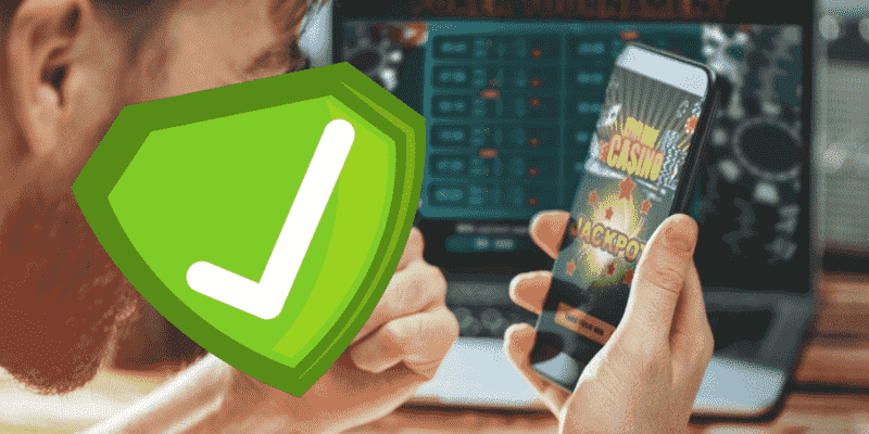 secure logo with online casino games
