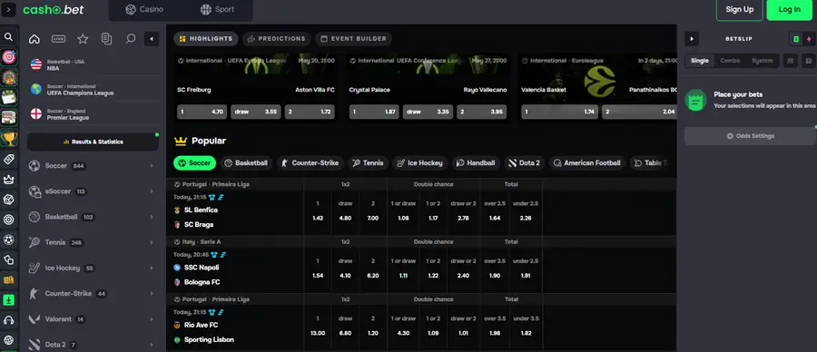SpinoRhino casino screenshot