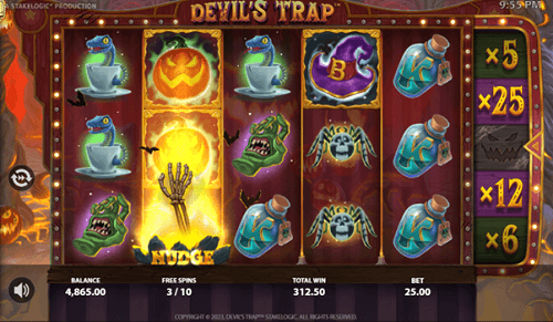 Bonus features on the online Devil&rsquo;s Trap slot