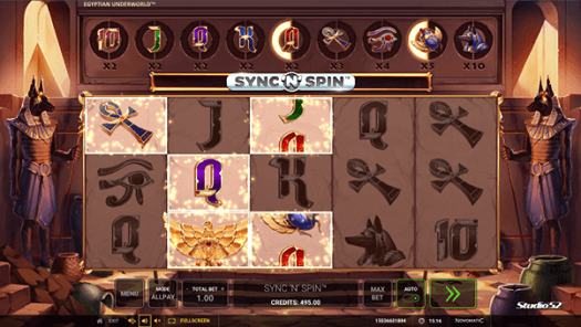 Gratis spins bonus game van de online Casino slot Egyptian Underworld