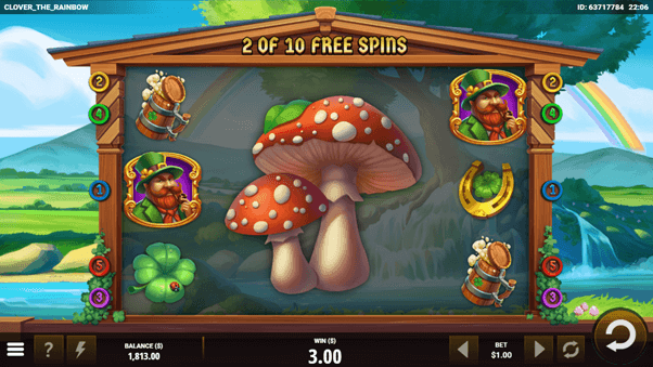 Symbolen gratis spins op de online Casino slot Clover the Rainbow