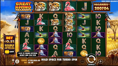 inzicht in de Online Slot Great Rhino Megaways