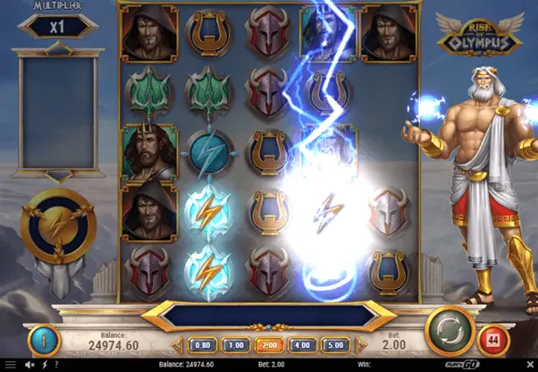 Winnende combinatie op-de-Rise-of-Olympus online casino slot